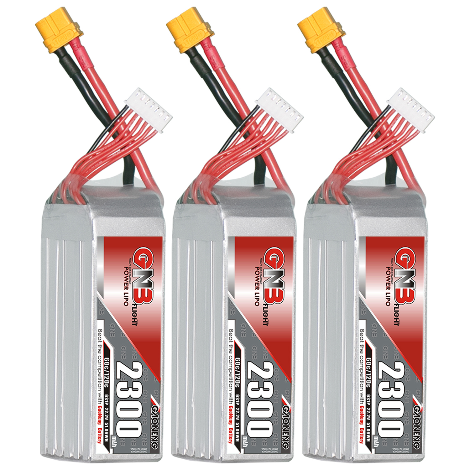 GAONENG GNB 6S 22.2V 2300mAh 60C XT60 LiPo Battery