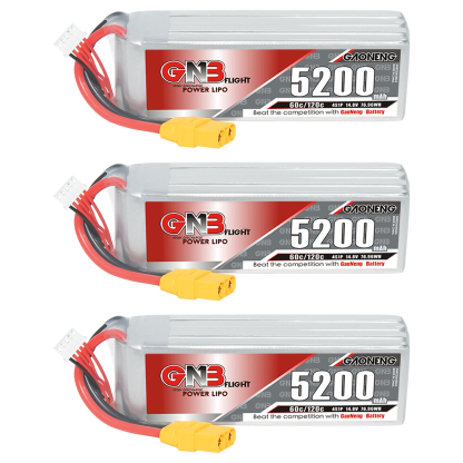 GAONENG GNB 4S 14.8V 5200mAh 60C LiPo Battery XT90