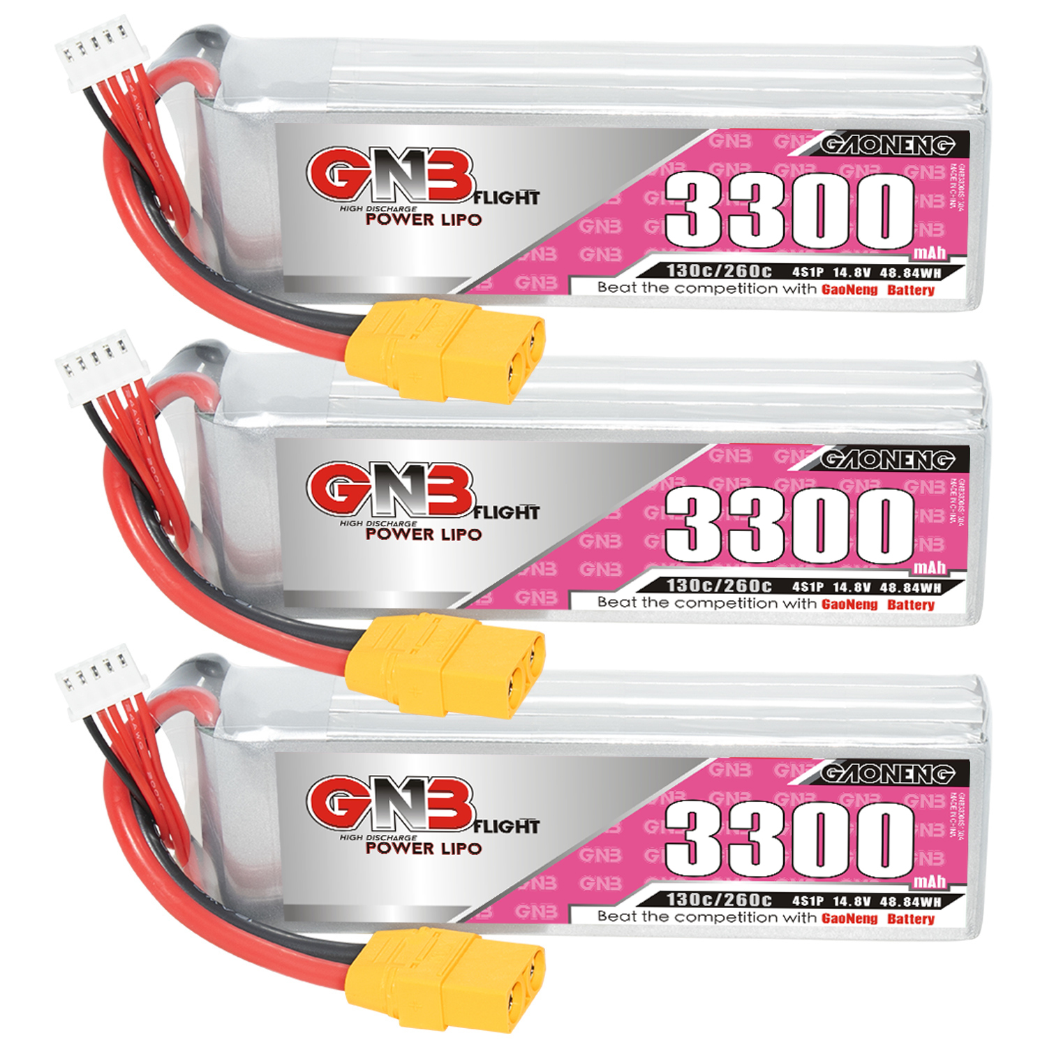 GAONENG GNB 4S 14.8V 3300mAh 130C LiPo Battery XT60