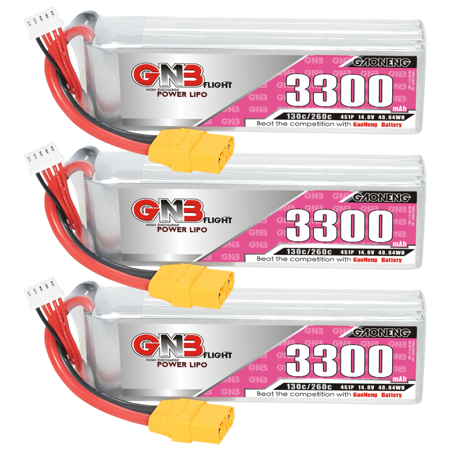 GAONENG GNB 4S 14.8V 3300mAh 130C LiPo Battery XT60