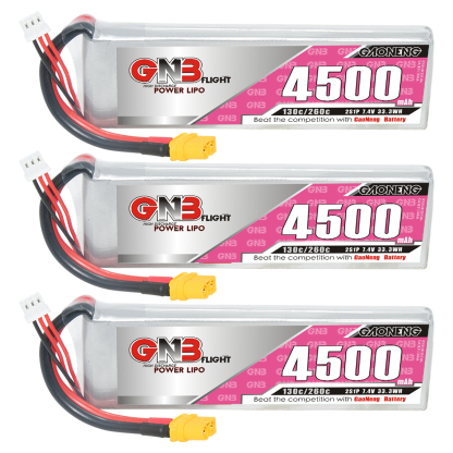 GAONENG GNB 2S 7.4V 4500mAh 130C LiPo Battery XT60