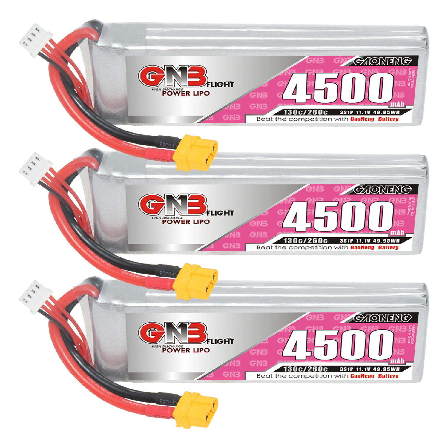 GAONENG GNB 3S 11.1V 4500mAh 130C LiPo Battery XT60