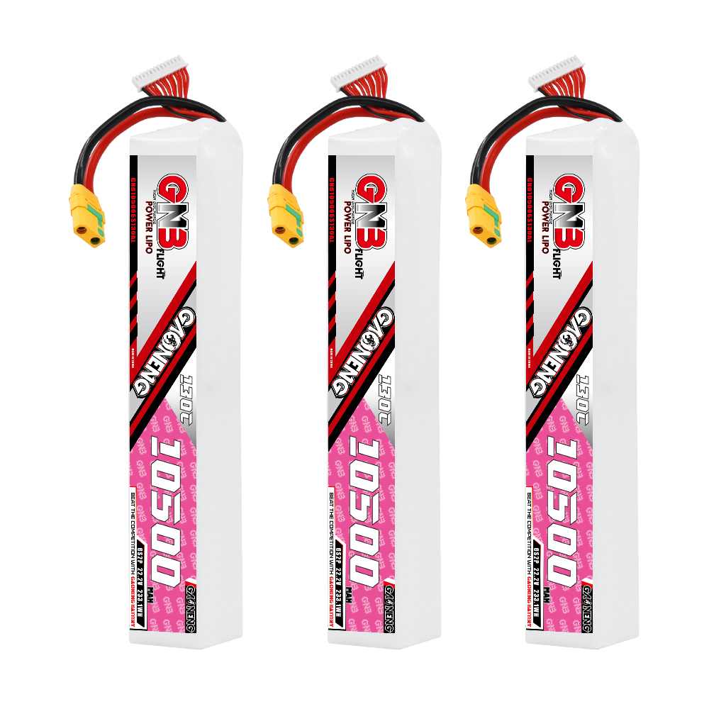 GAONENG GNB 6S 22.2V 10500mAh 130C RC LiPo Battery XT90S Anti Spark