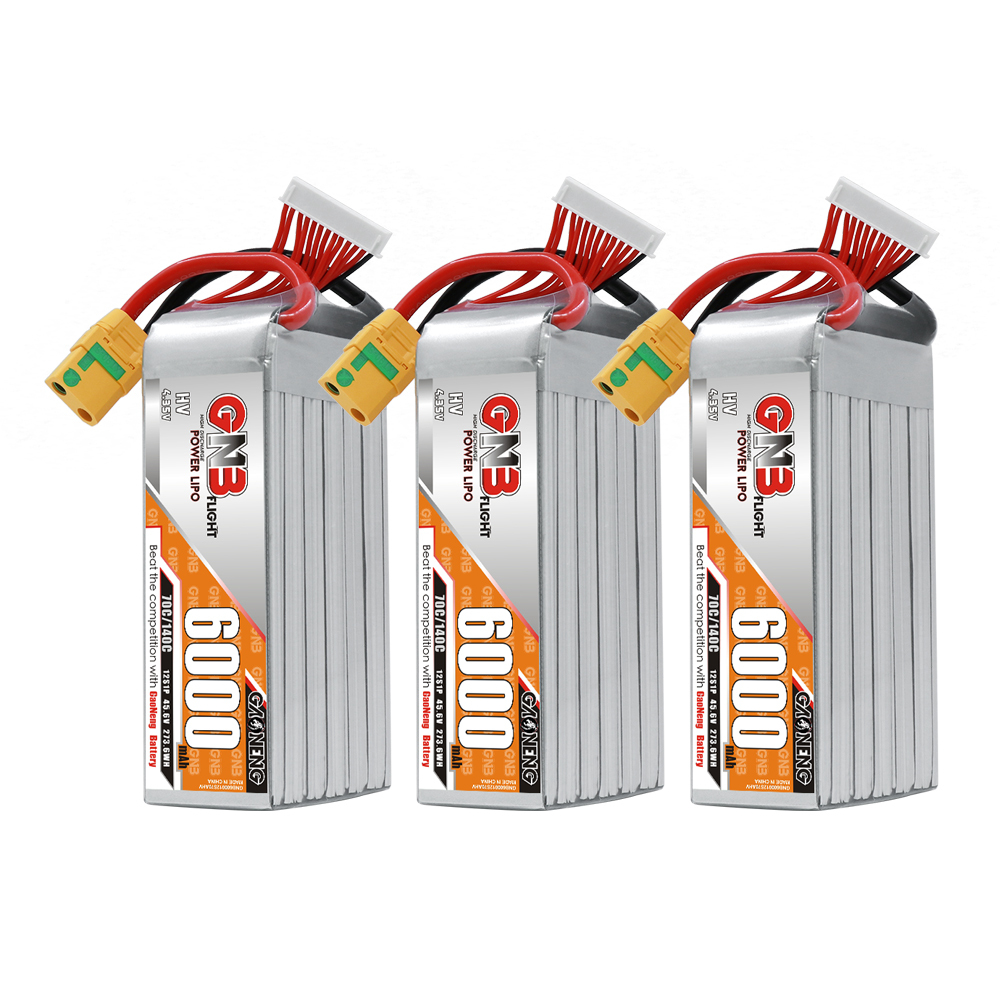 GAONENG GNB 12S1P 45.6V HV 6000mAh 70C LiPo Battery XT90S