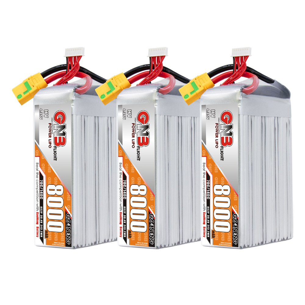 GAONENG GNB HV 8S2P 30.4V HV 8000mAh 70C XT90S LiPo Battery