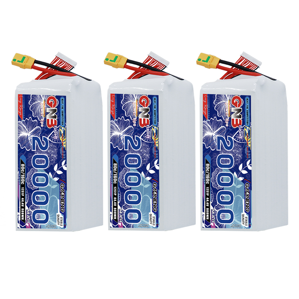 GAONENG GNB 12S1P 44.4V 20000mAh 80C RC LiPo Battery XT90S