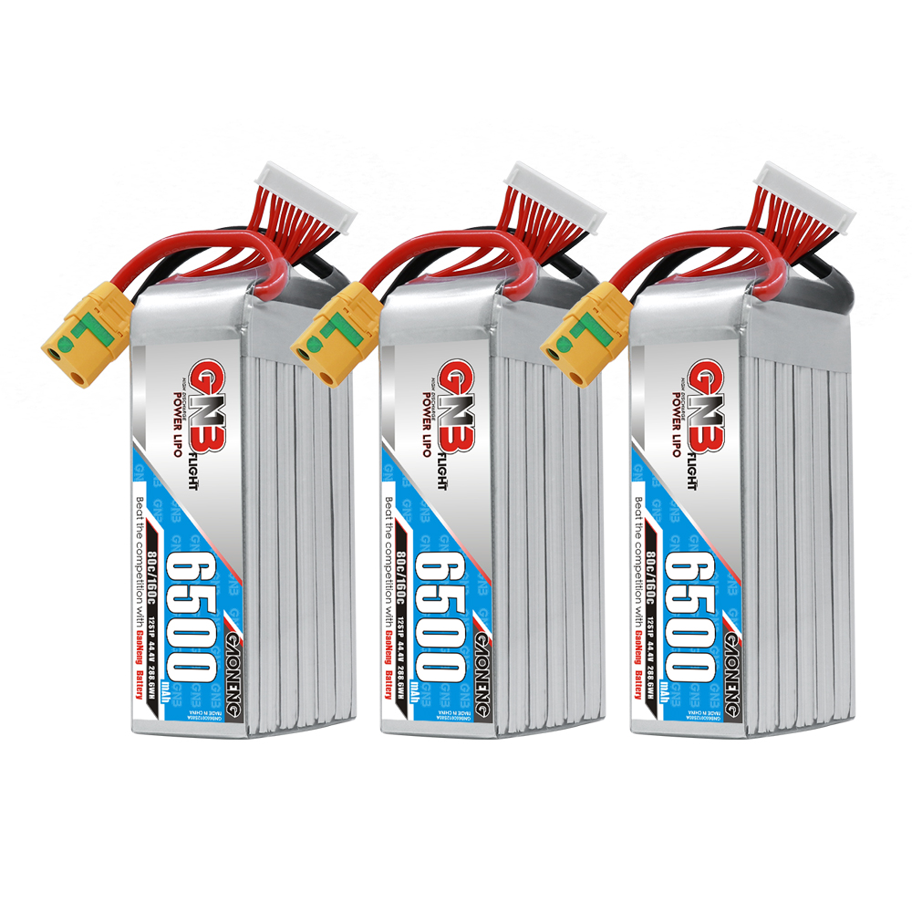 GAONENG GNB 12S1P 44.4V 6500mAh 80C LiPo Battery XT90S