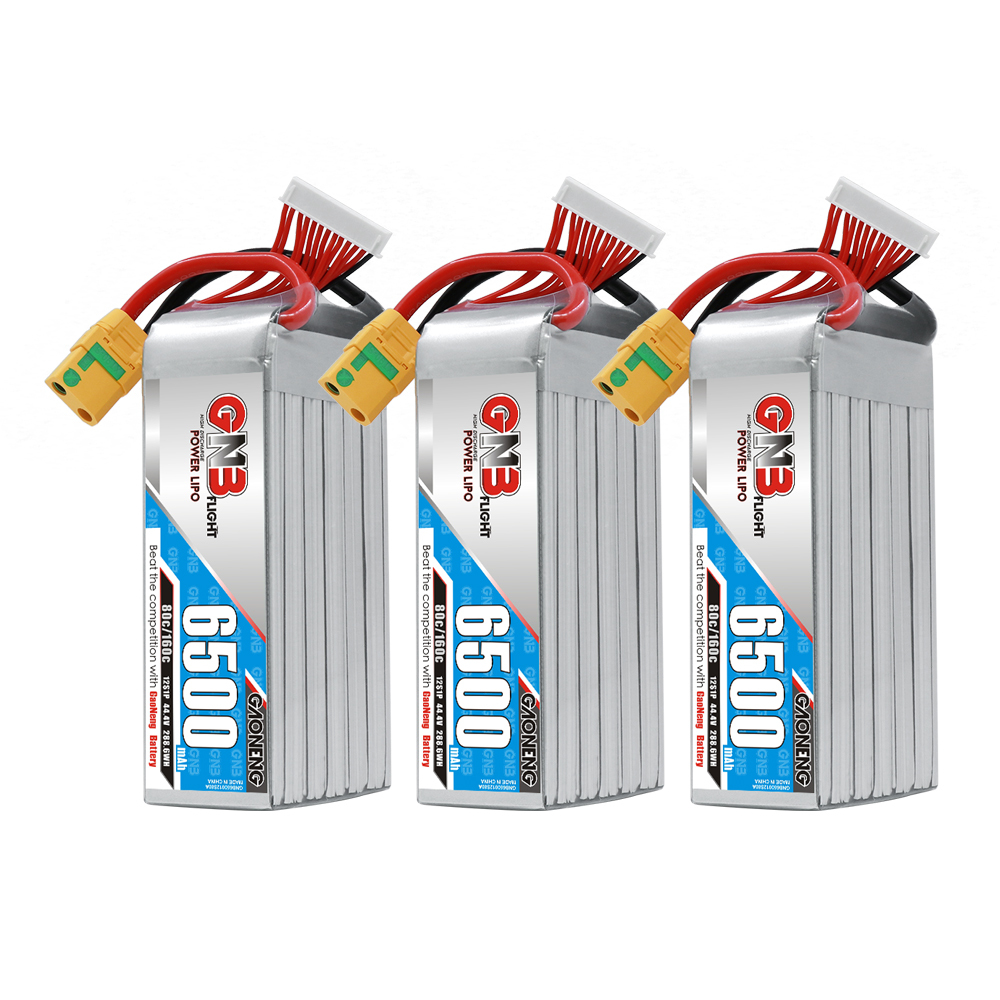 GAONENG GNB 12S1P 44.4V 6500mAh 80C LiPo Battery XT90S