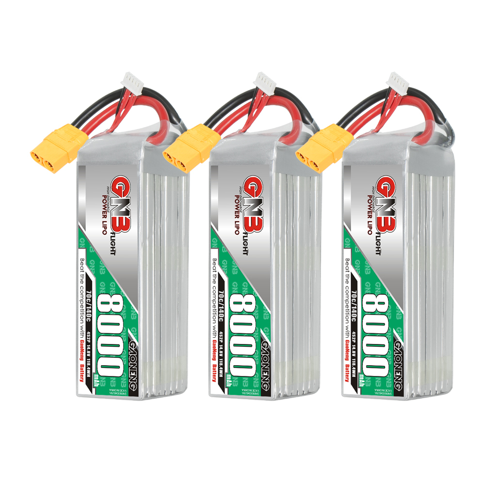 GAONENG GNB 4S 14.8V 8000mAh 70C LiPo Battery XT90