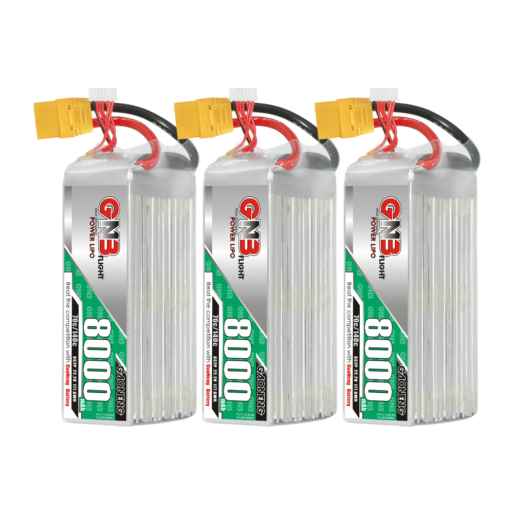 GAONENG GNB 6S 22.2V 8000mAh 70C LiPo Battery XT90
