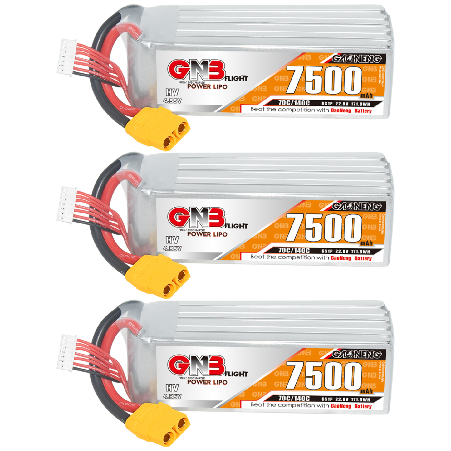 GAONENG GNB HV 6S 22.8V 7500mAh 70C LiPo Battery XT90