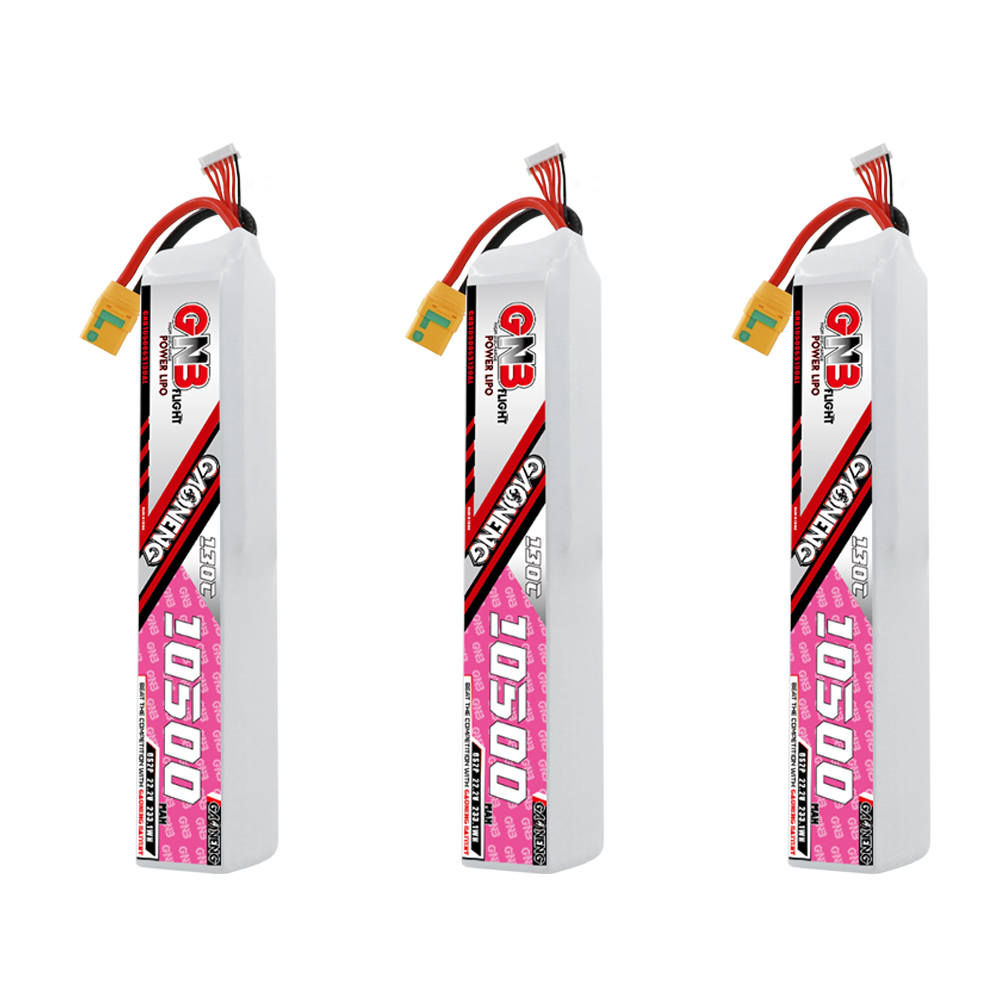 GAONENG GNB 6S 22.2V 10500mAh 130C RC LiPo Battery XT90S Anti Spark
