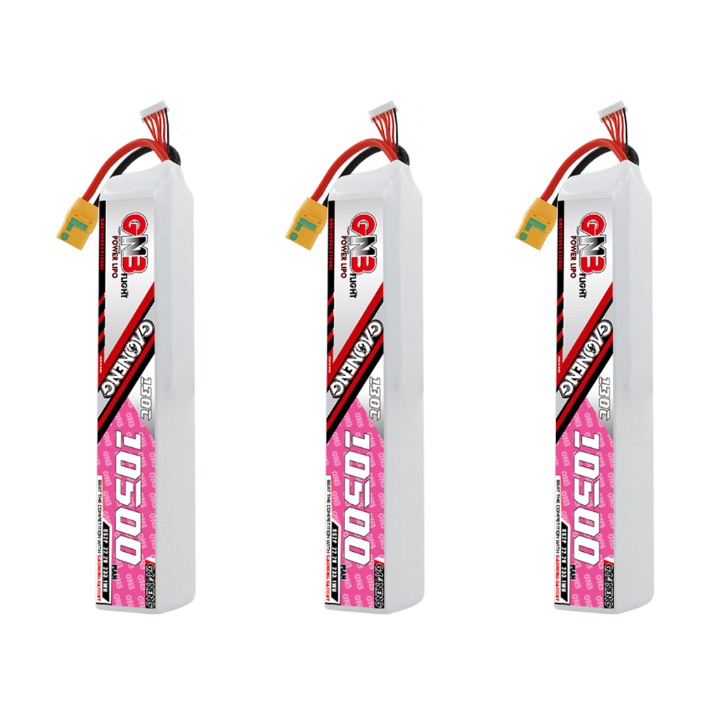 GAONENG GNB 6S 22.2V 10500mAh 130C RC LiPo Battery XT90S Anti Spark