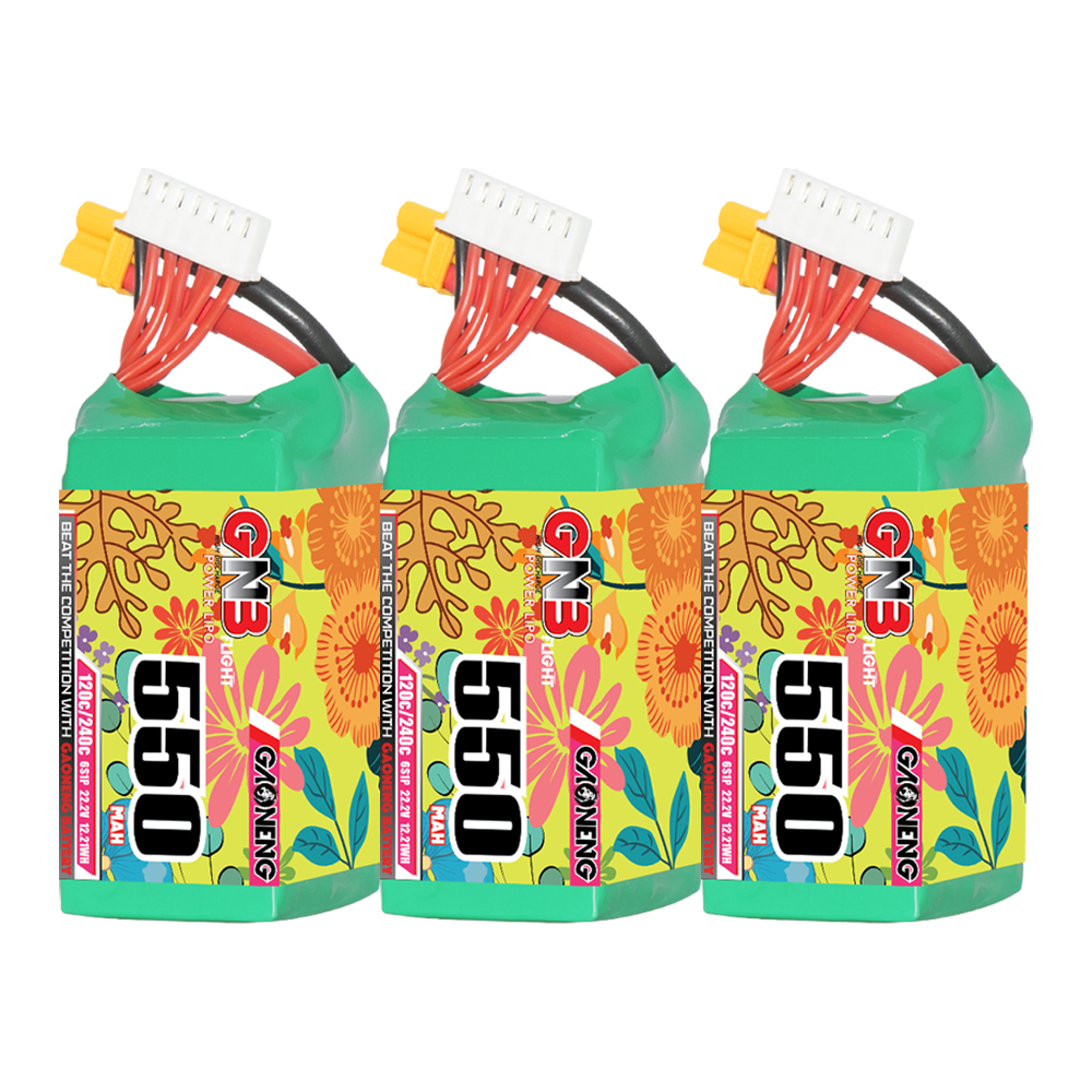 GAONENG GNB 6S 22.2V 550mAh 120C XT30 LiPo Battery
