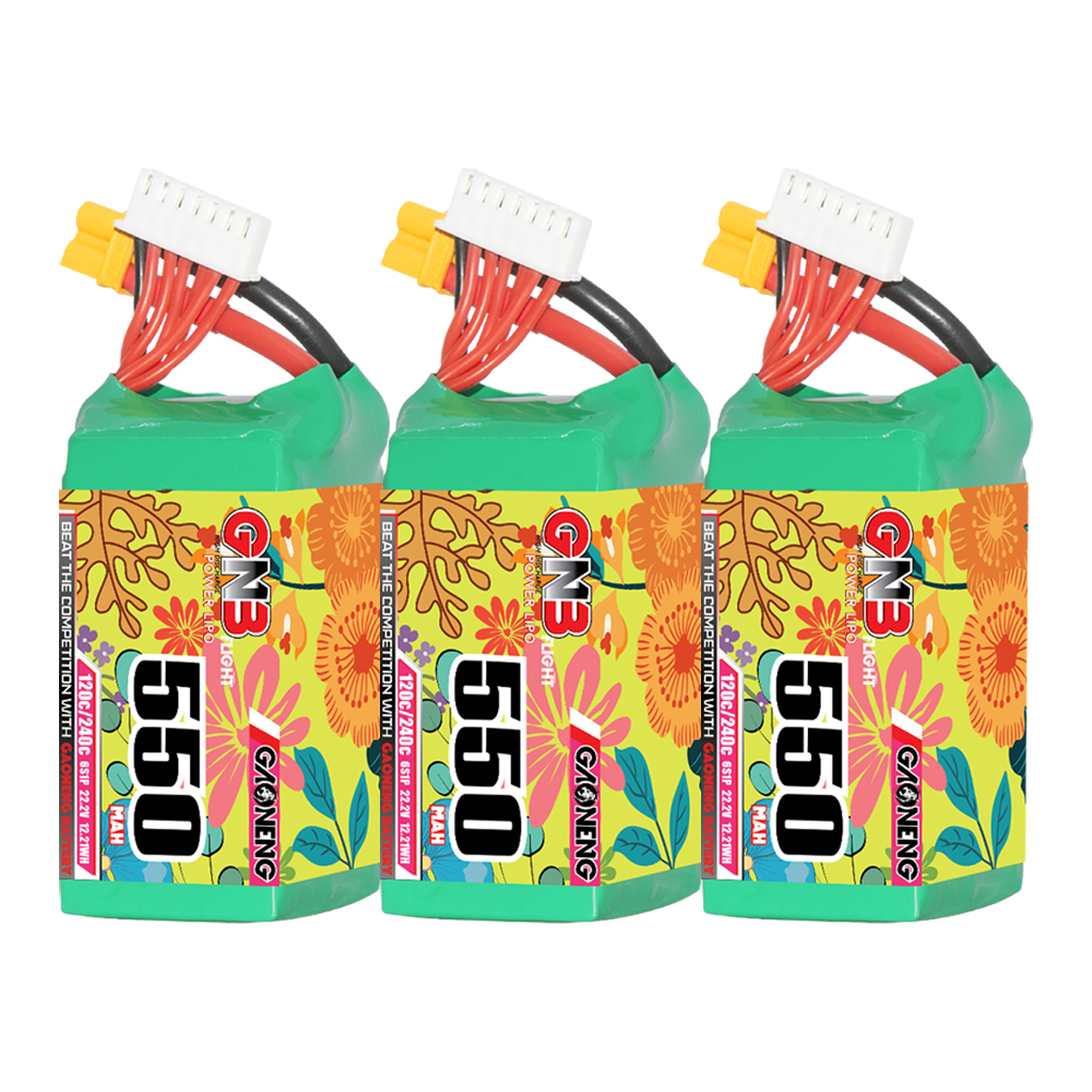 GAONENG GNB 6S 22.2V 550mAh 120C XT30 LiPo Battery
