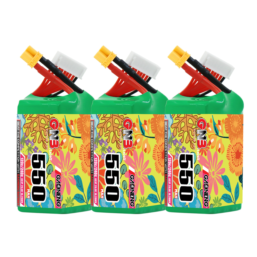 GAONENG GNB LiHV 8S 29.6V 550mAh 120C XT30 LiPo Battery