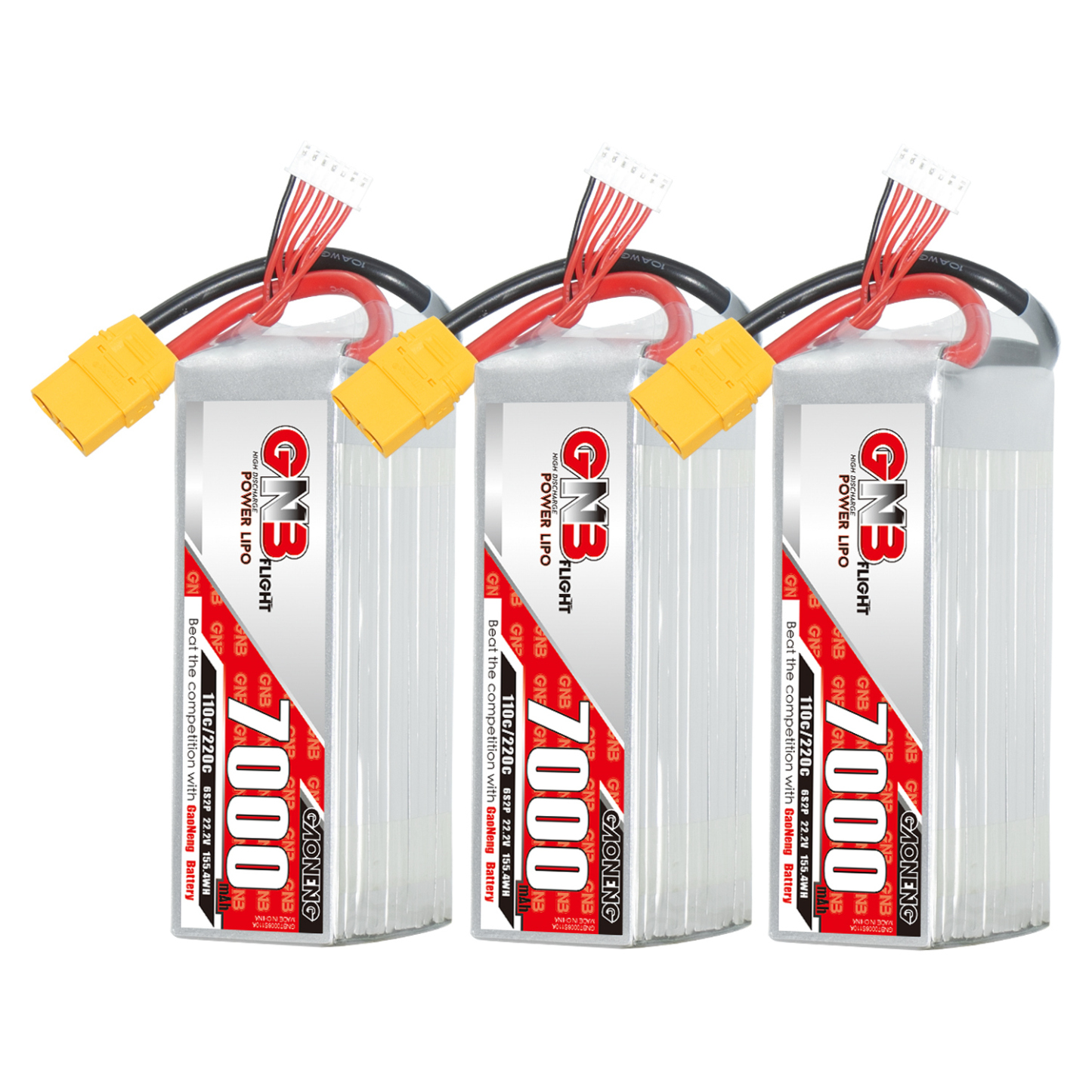 GAONENG GNB 6S 22.2V 7000mAh 110C LiPo Battery XT90