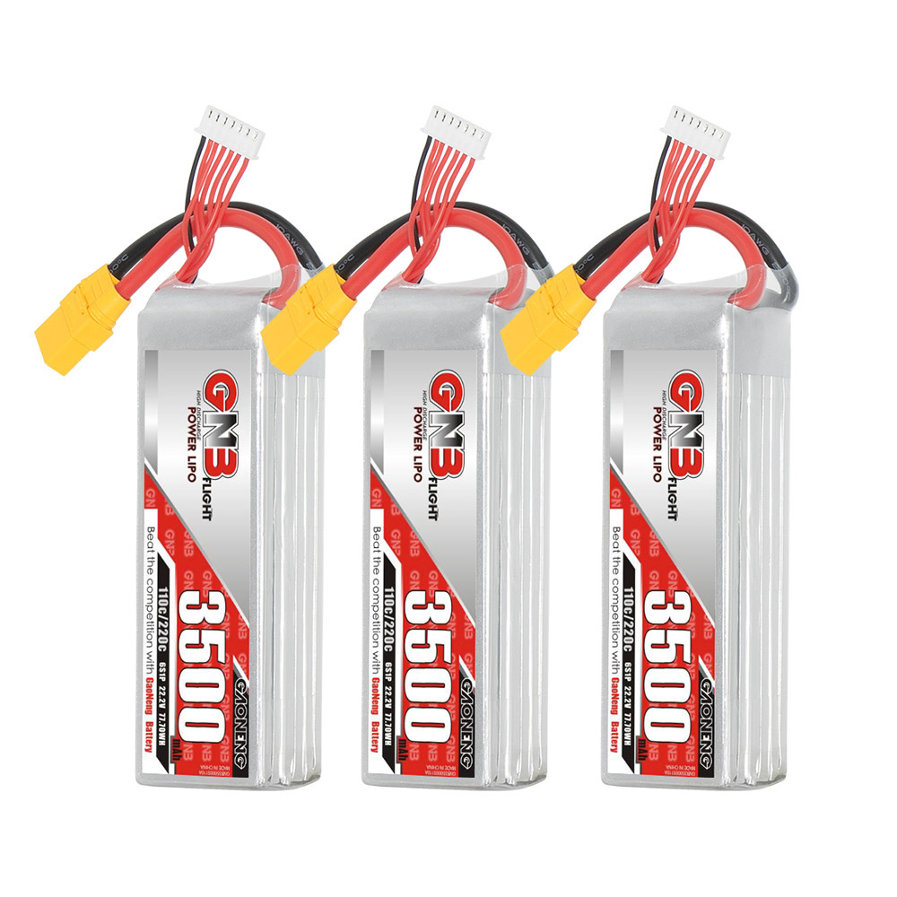 GAONENG GNB 6S 22.2V 3500mAh 110C LiPo Battery XT60