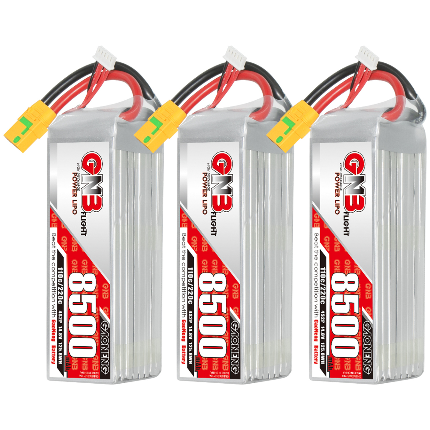 GAONENG GNB 4S 14.8V 8500mAh 110C RC LiPo Battery XT90S Anti Spark