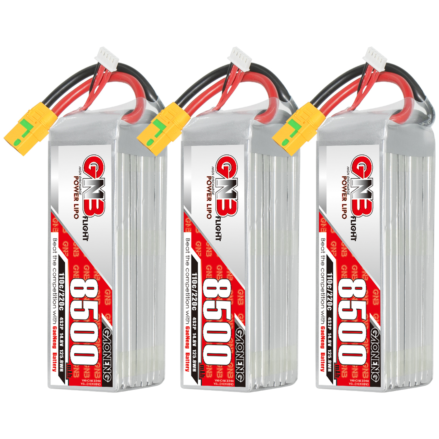 GAONENG GNB 4S 14.8V 8500mAh 110C RC LiPo Battery XT90S Anti Spark