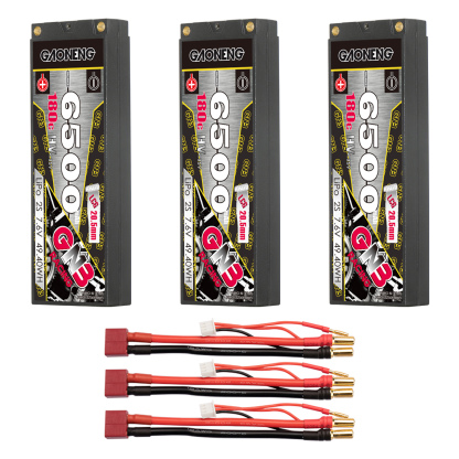 GAONENG GNB 2S 7.6V 6500mAh 180C  5mm Bullet Hard Case LiPo Battery LCG