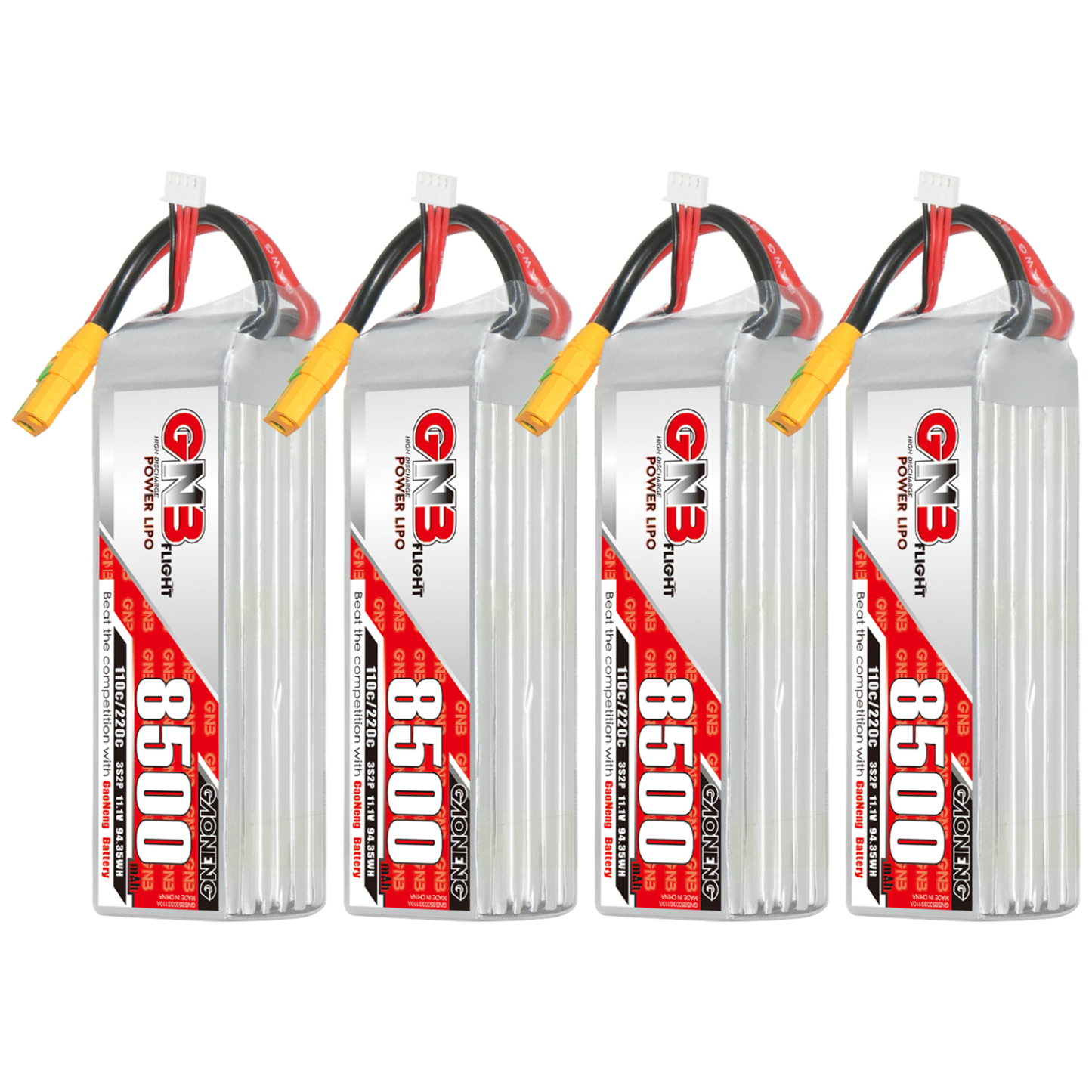GAONENG GNB 3S 11.1V 8500mAh 110C RC LiPo Battery XT90S Anti Spark