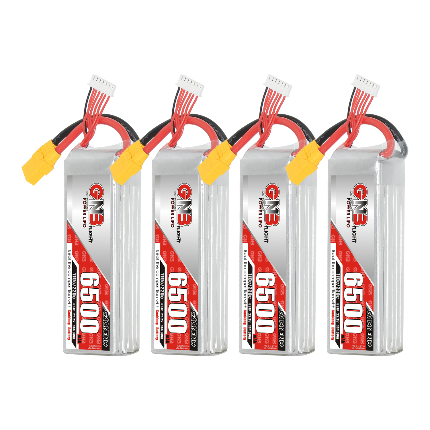 GAONENG GNB 6S 22.2V 6500mAh 110C LiPo Battery XT90