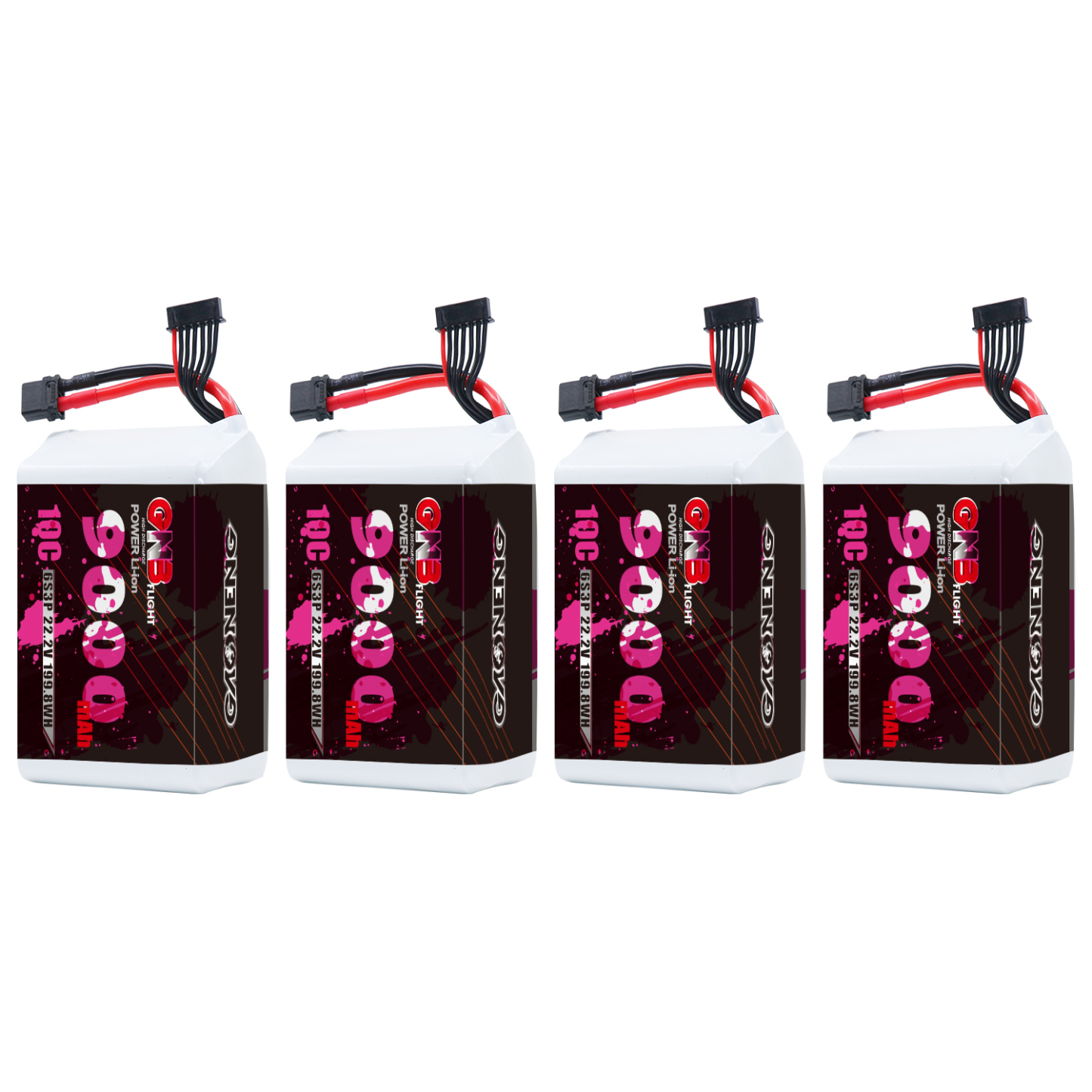 GAONENG GNB 6S 22.2V 9000mAh 10C XT60 Li-ion Battery made with 18650 Sony VTC6