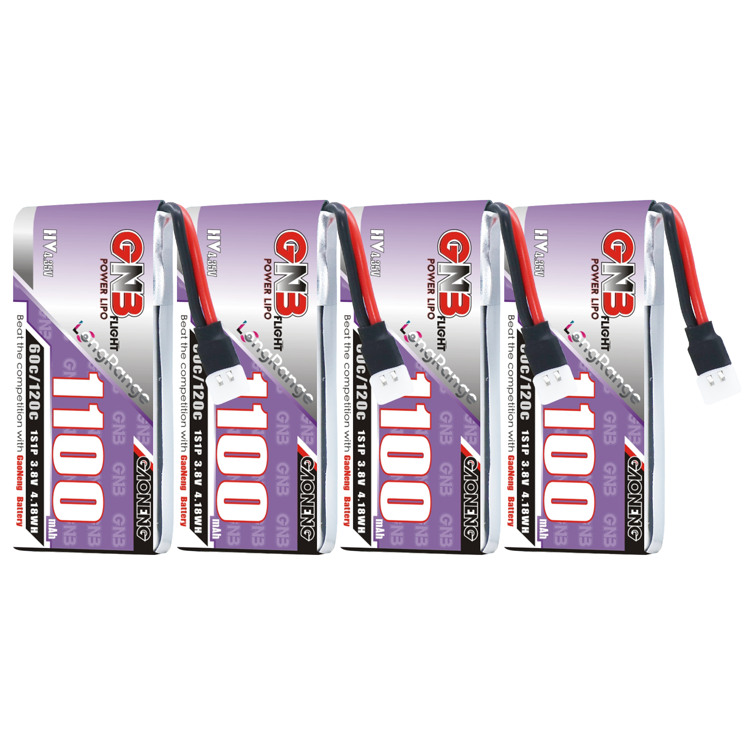 GAONENG GNB HV 1S 3.8V 850MAH 60C A30 RC LIPO BATTERY FPV DRONE QUAD