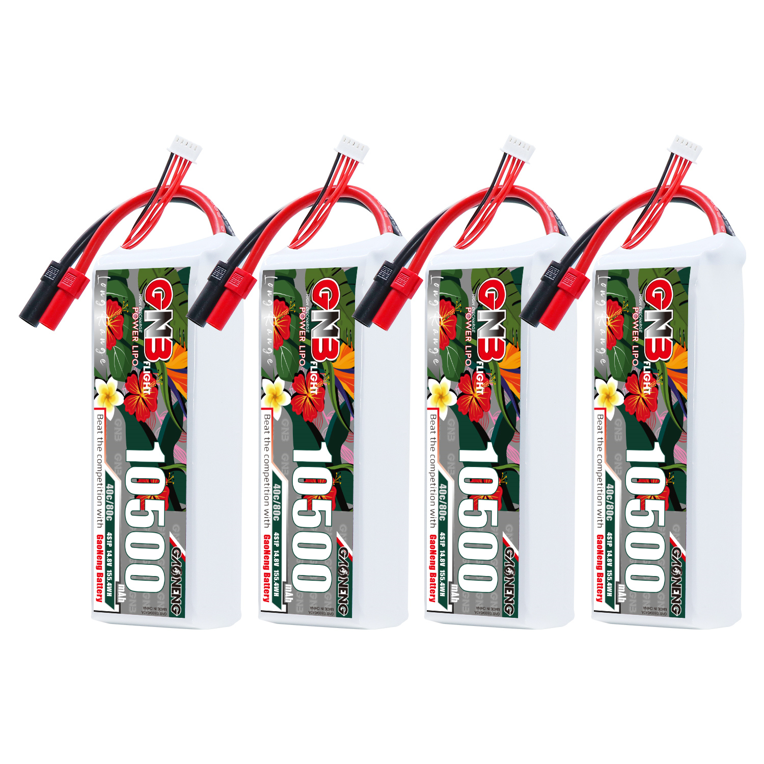 GAONENG GNB 4S 14.8V 10500mah 40C LiPo Battery XT150