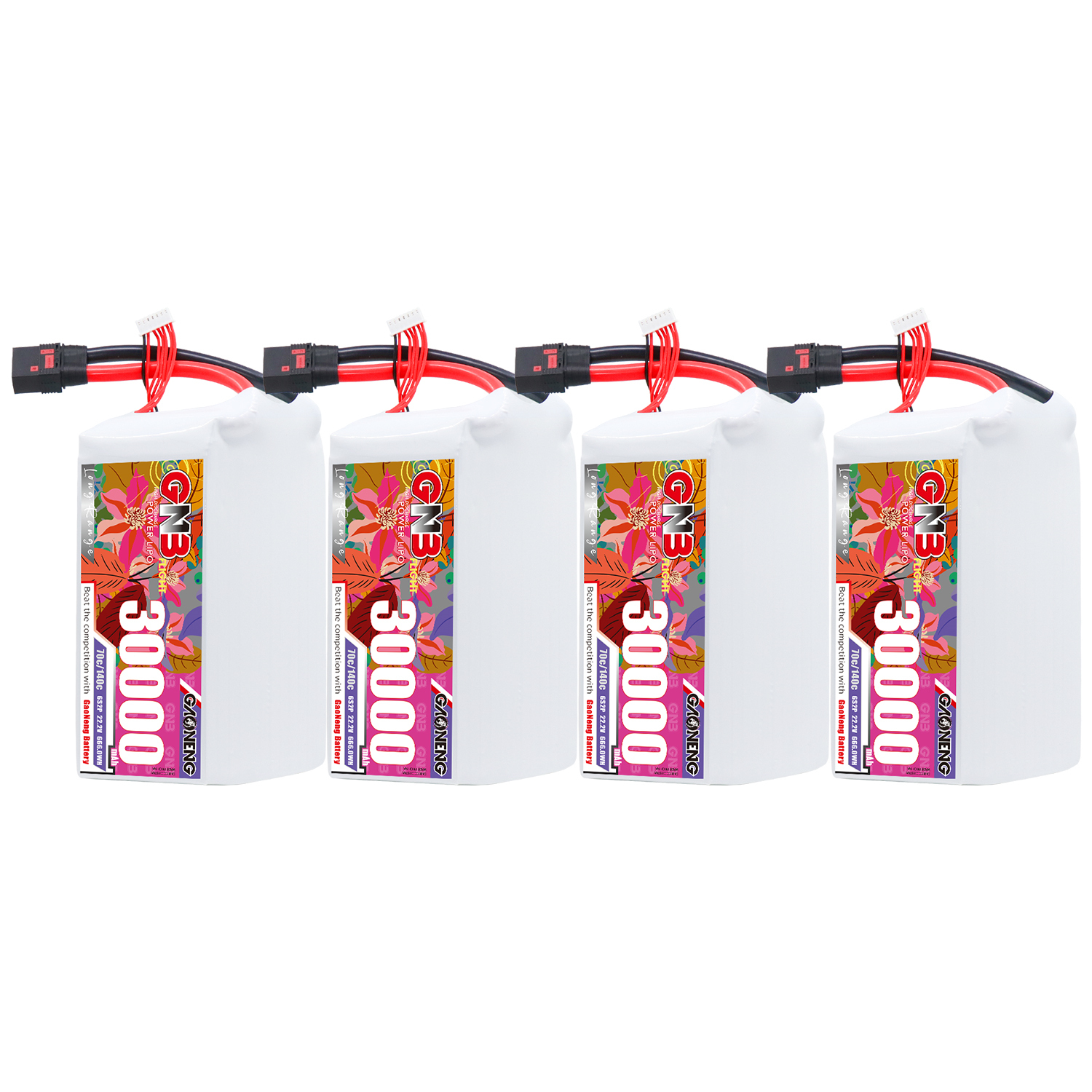 GAONENG GNB 6S2P 22.2V 30000mAh 70C RC LiPo Battery QS8