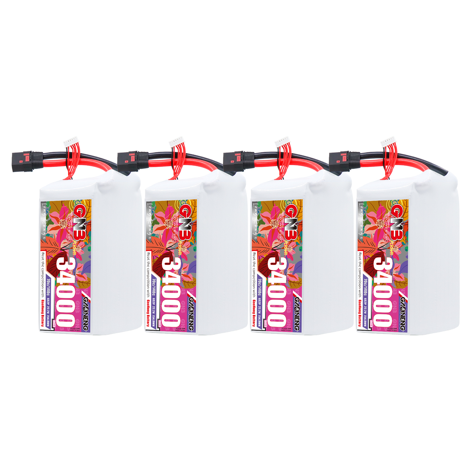GAONENG GNB 6S2P 22.2V 34000mAh 70C RC LiPo Battery QS8