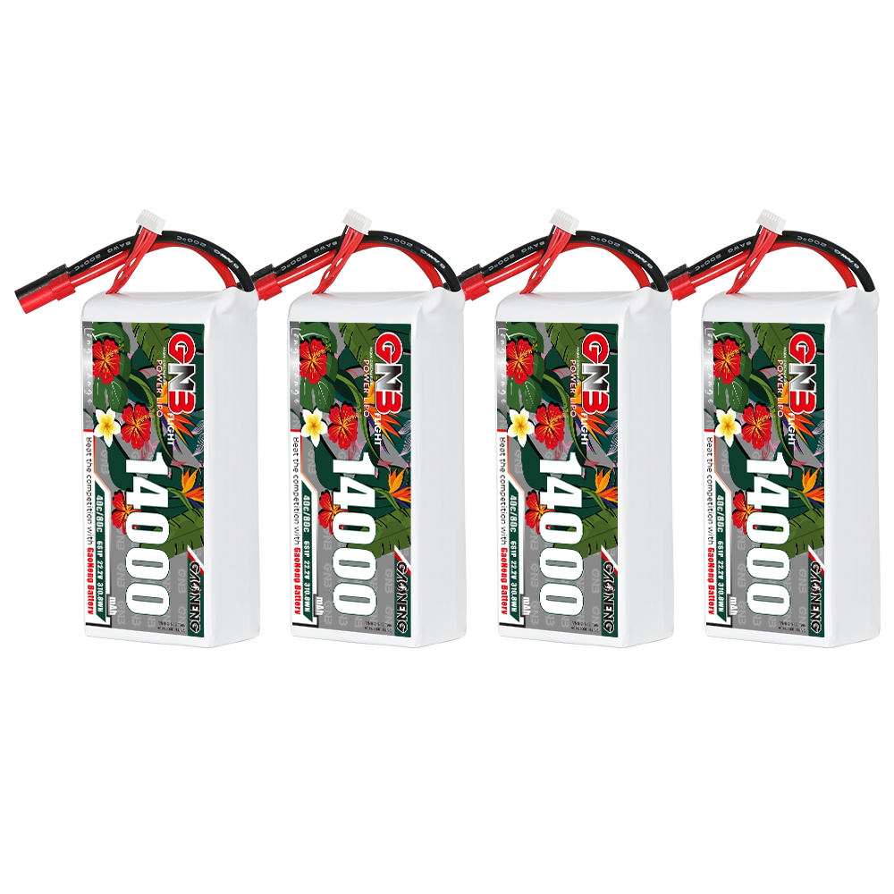 GAONENG GNB 6S1P 22.2V 14000mAh 40C RC LiPo Battery XT150