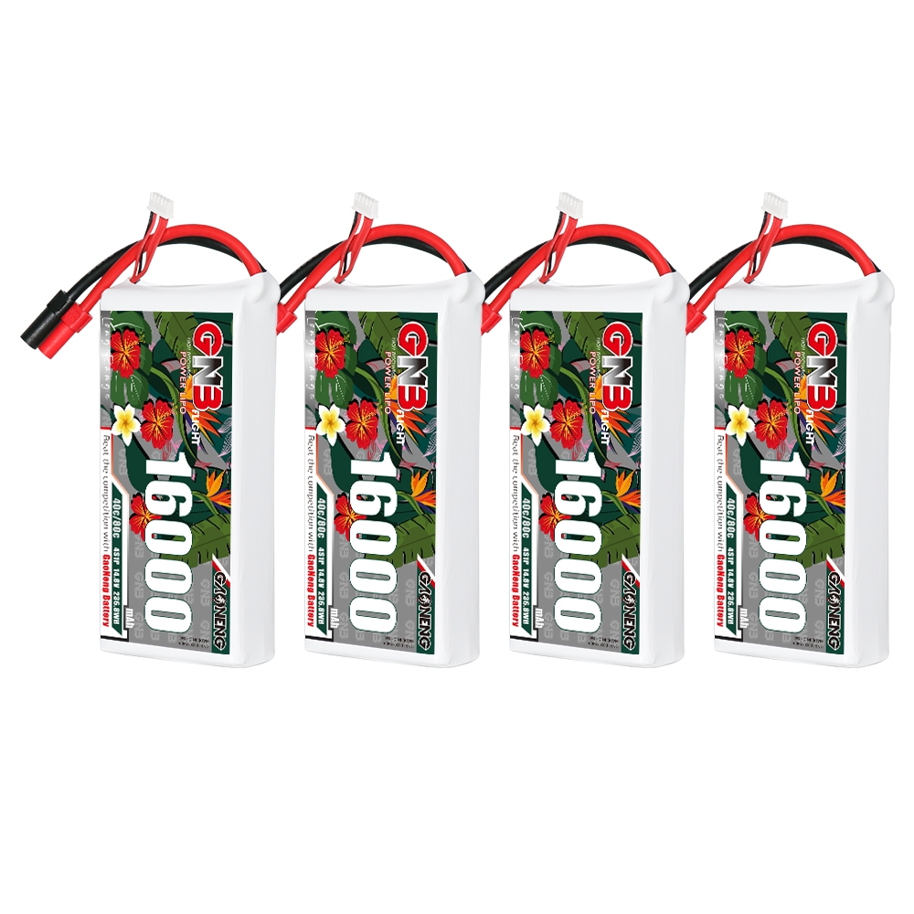 GAONENG GNB 4S1P 14.8V 16000mAh 40C RC LiPo Battery XT150