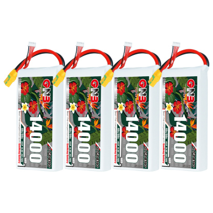 GAONENG GNB 4S1P 14.8V 14000mAh 40C RC LiPo Battery XT90S Anti-Spark