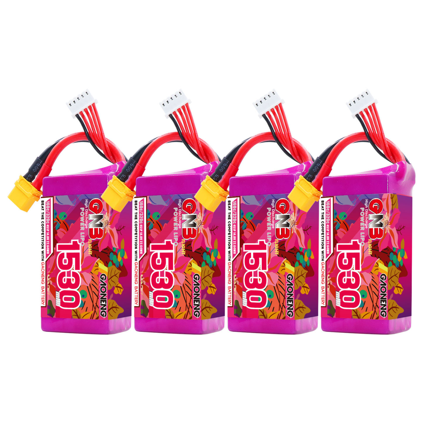 GAONENG GNB 4S 14.8V 1530mAh 160C XT60 LiPo Battery