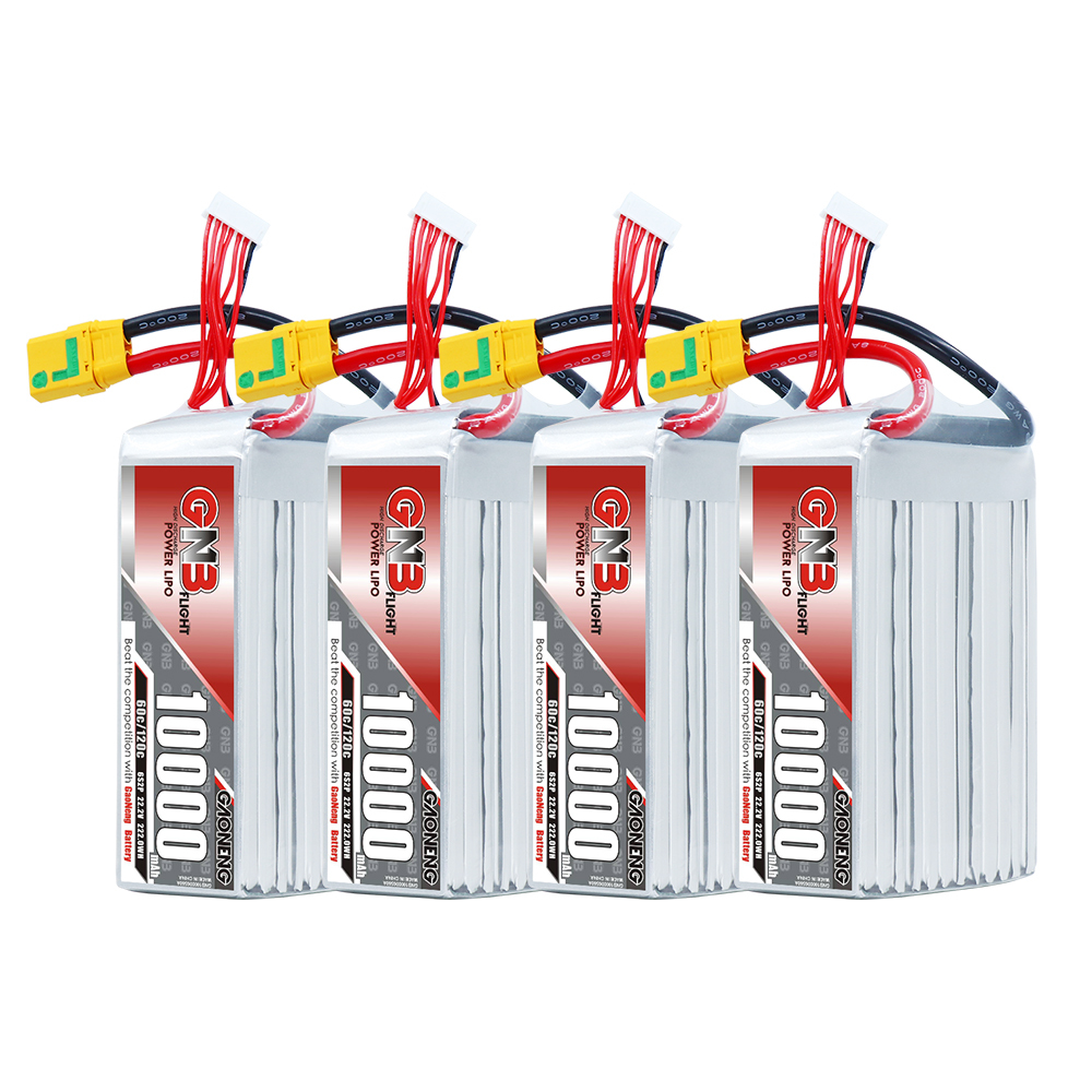 GAONENG GNB 6S 22.2V 10000mAh 60C RC LiPo Battery XT90S Anti Spark