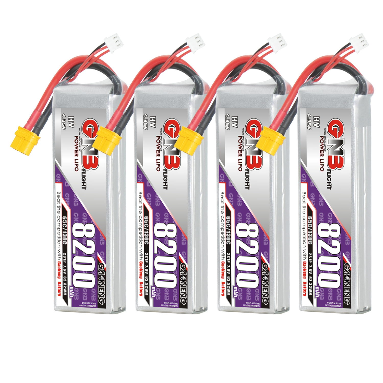 GAONENG GNB HV 2S 7.6V 8200mAh 65C XT60 LiPo Battery