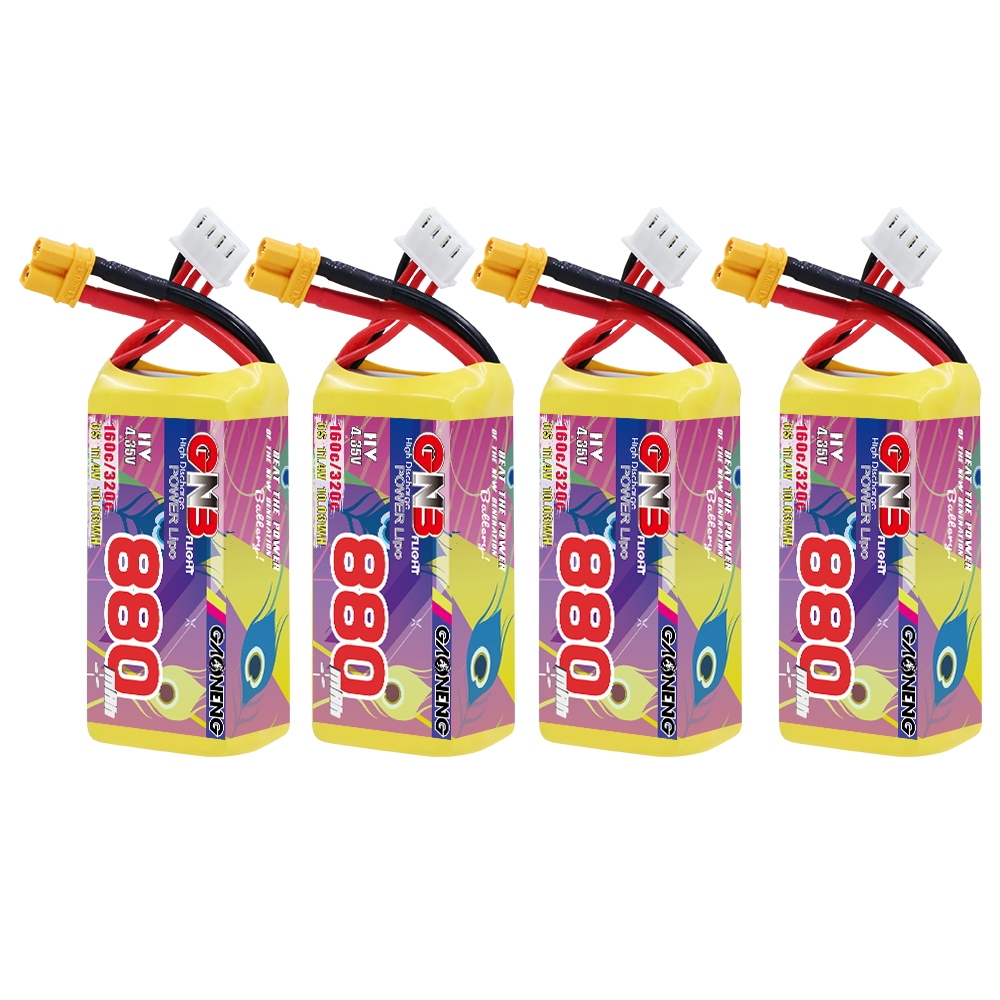 GAONENG GNB LiHV 3S 11.4V 880mAh 160C XT30 LiPo Battery