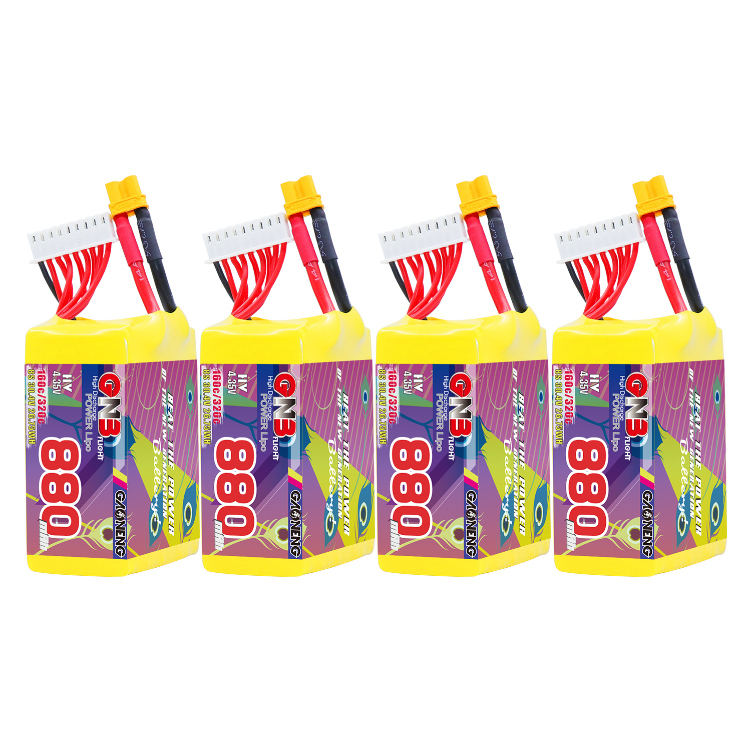 GAONENG GNB LiHV 8S 30.4V 880mAh 160C XT30 Connector LiPo Battery