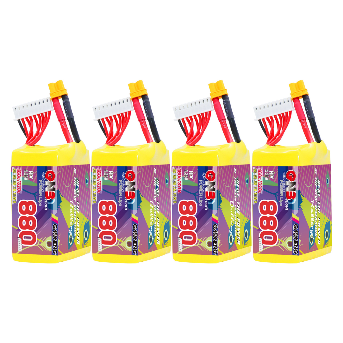 GAONENG GNB LiHV 8S 30.4V 880mAh 160C XT30 Connector LiPo Battery