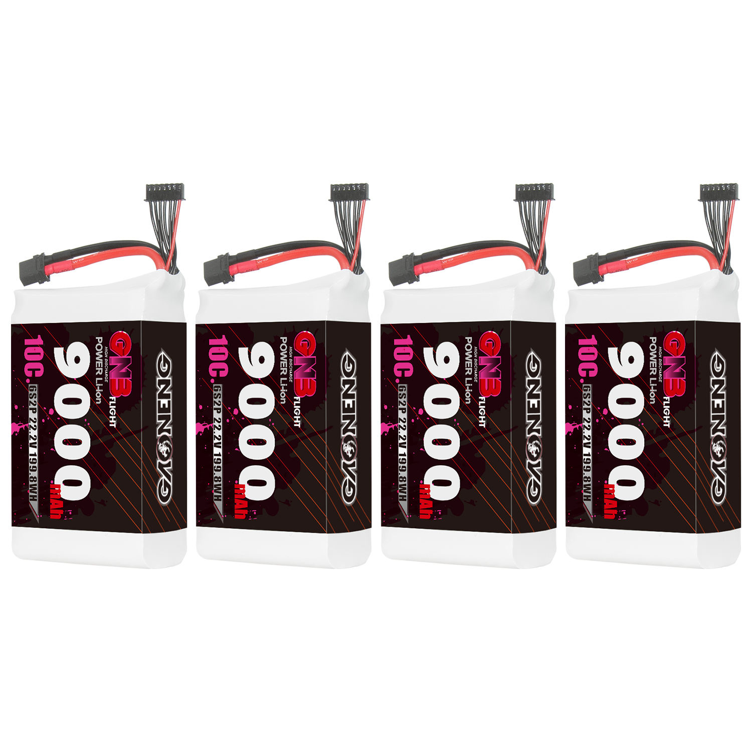 GAONENG GNB 6S 22.2V 9000mah 10C XT60 Li-ion Battery made with Molicel 21700 P45B