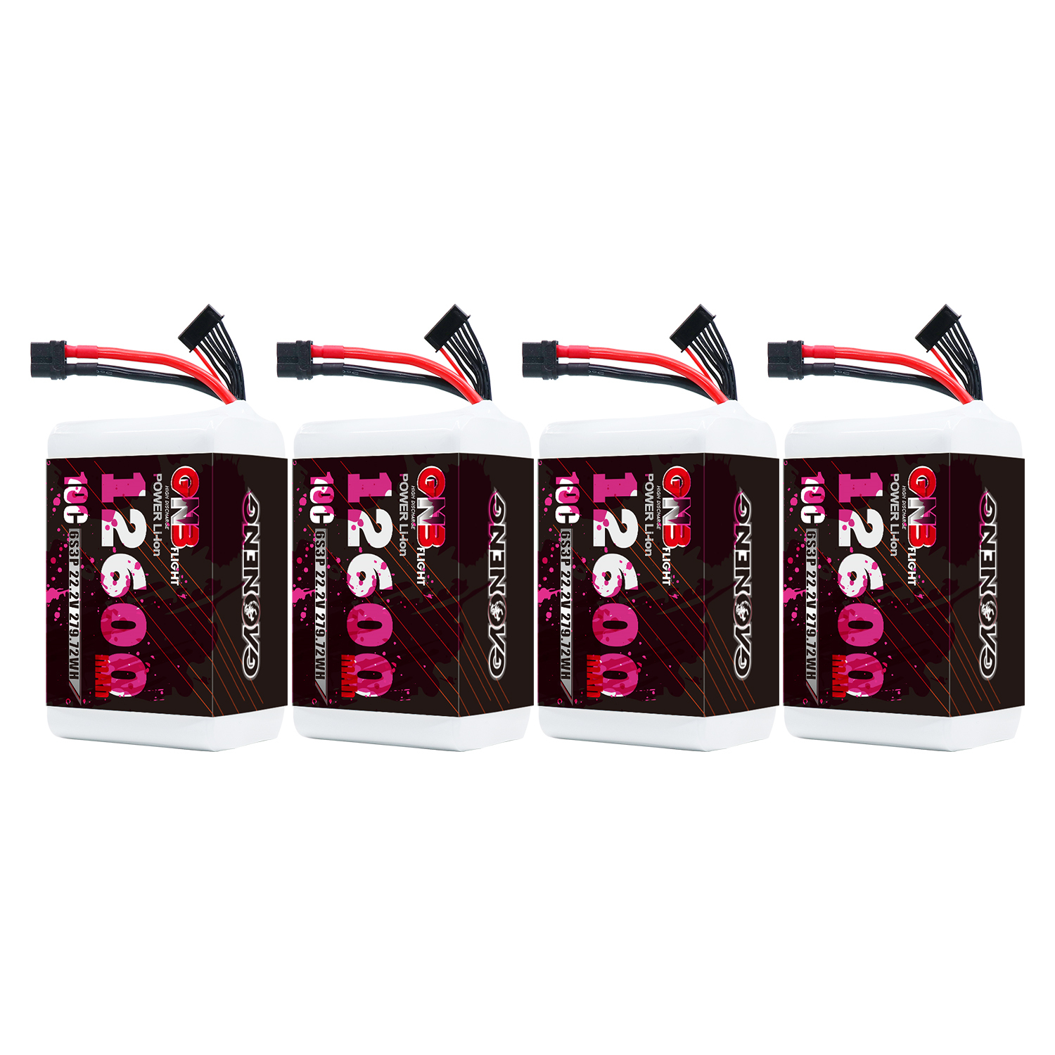 GAONENG GNB 6S 22.2V 12600mah 10C XT60 Li-ion Battery made with Molicel 21700 P42A