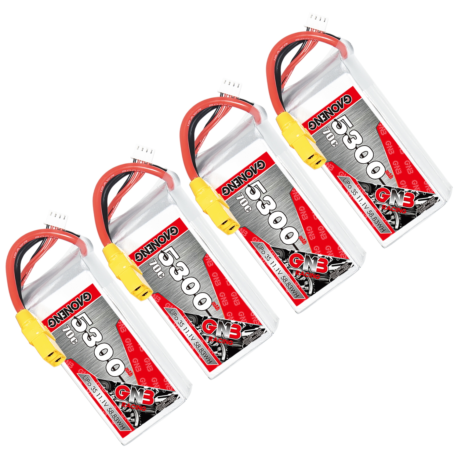 GAONENG GNB 3S 11.1V 5300mah 70C LiPo Battery XT90