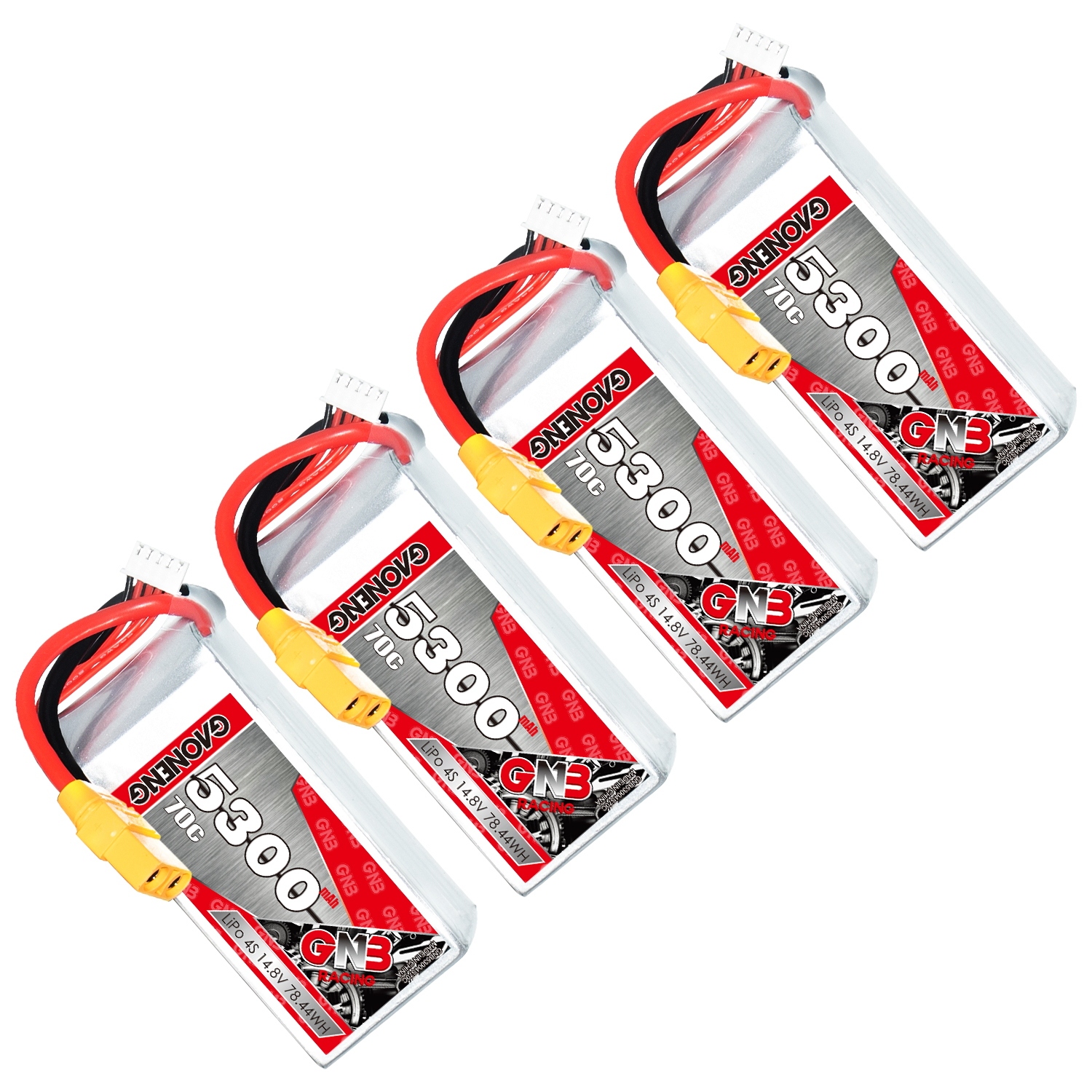 GAONENG GNB 4S 14.8V 5300mAh 70C LiPo Battery XT90