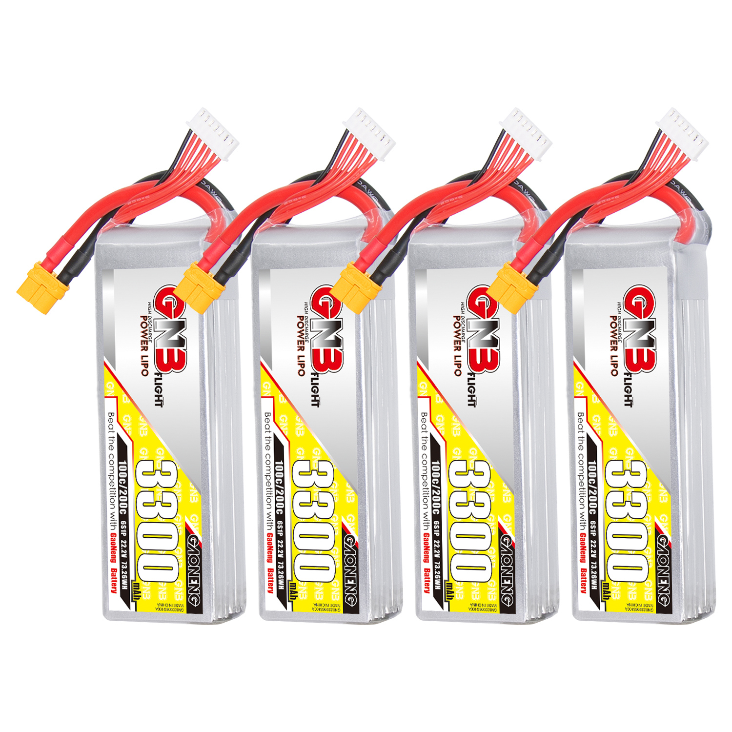 GAONENG GNB 6S 22.2V 3300mAh 100C LiPo Battery XT60