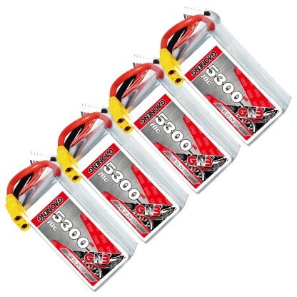 GAONENG GNB 6S 22.2V 5300mAh 70C LiPo Battery XT90