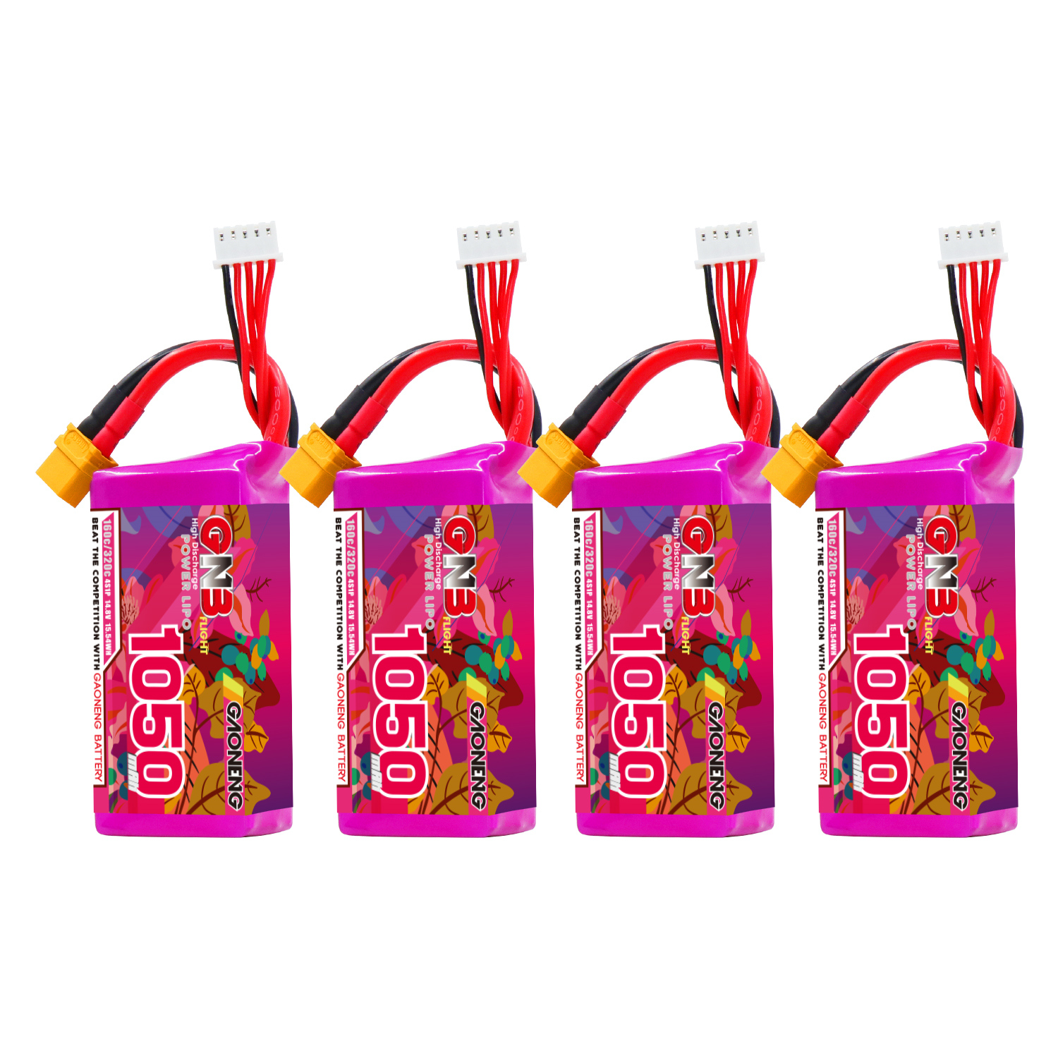 GAONENG GNB 4S 14.8V 1050mAh 160C XT60 LiPo Battery