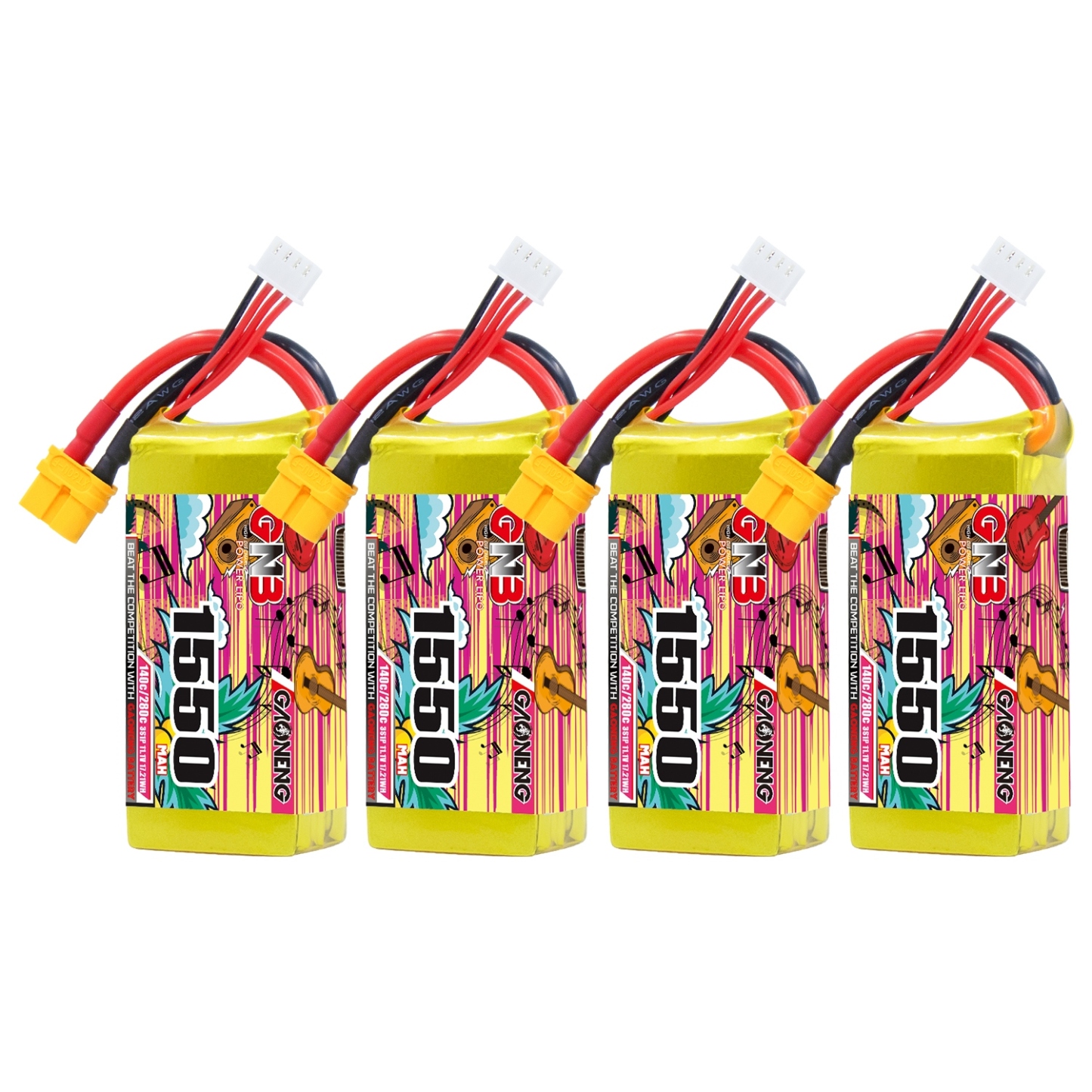 GAONENG GNB 3S 11.1V 1550mAh 140C XT60 LiPo Battery