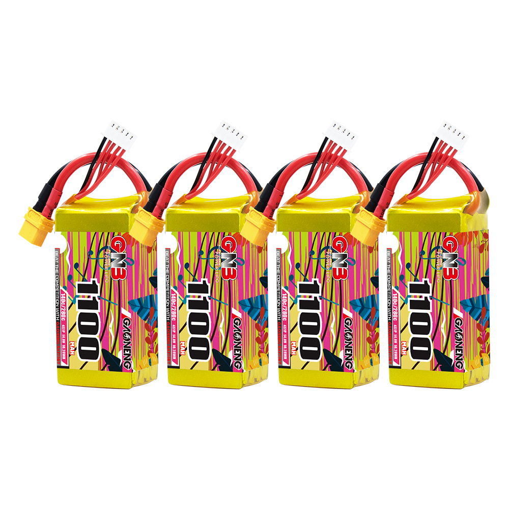 GAONENG GNB 4S 14.8V 1100mAh 140C XT60 LiPo Battery